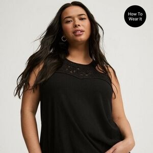 Torrid Crocheted Swing Tank